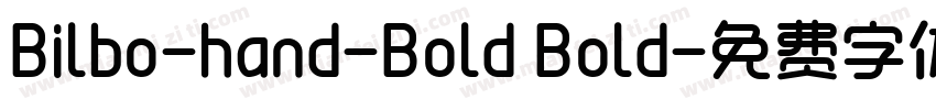 Bilbo-hand-Bold Bold字体转换